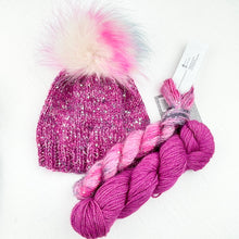 Load image into Gallery viewer, Sparkle Beanie Knitting Kit | The Fibre Company Road to China Light, Artyarns Beaded Mohair and Sequins, & Knitting Pattern (#376)