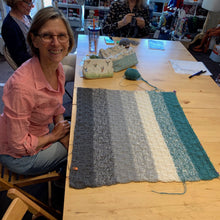 Load image into Gallery viewer, Gradient Baby Blanket (Alpaca Soxx version) Knitting Kit | Lang Yarns Alpaca Soxx & Knitting Pattern (#292)