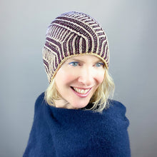 Load image into Gallery viewer, Brioche ShareCare Hat Knitting Kit | Freia Handpaints Superwash Merino Silk Worsted & Anzula For Better or Worsted