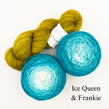 Load image into Gallery viewer, Slip Stitch Scarf Knitting Kit | Anzula For Better or Worsted, Freia Superwash Merino Silk Worsted & Knitting Pattern (#089)