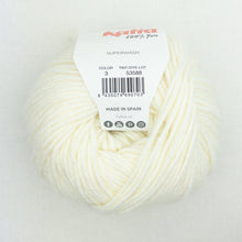 Load image into Gallery viewer, A ball of cream Katia Merino Aran yarn in color 3 Cream