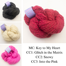 Load image into Gallery viewer, Floribunda Cardi Knitting Kit | Knit Collage Spun Cloud Light & Knitting Pattern