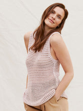 Load image into Gallery viewer, Lattice Tank Knitting Kit | Lana Grossa Solo Lino & Knitting Pattern (08-14)