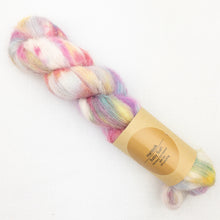 Load image into Gallery viewer, Multicolored skein of Lavender Fiber Co Baby Suri yarn