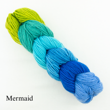 Load image into Gallery viewer, Ombré Cashmere Wrap Knitting Kit | Jade Sapphire Mini Ombré Collection & Knitting Pattern (#367)