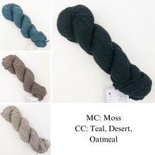 Load image into Gallery viewer, Hug Hug Kiss Kiss Shawl Knitting Kit | mYak Baby Yak Medium