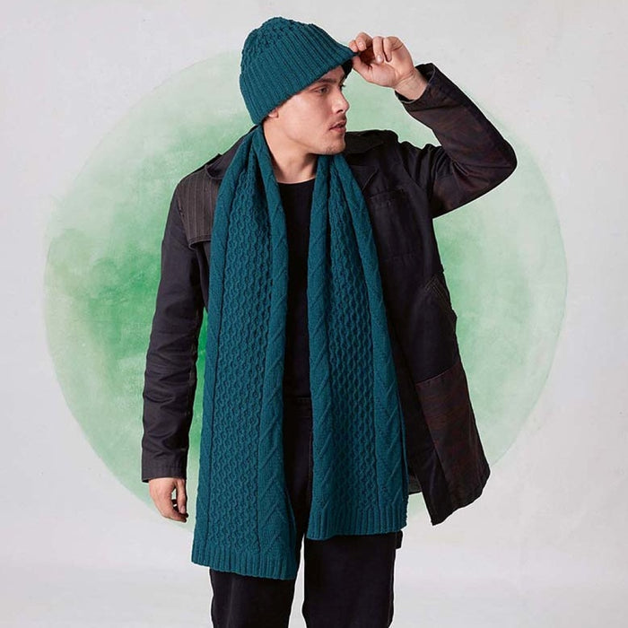 Nolan Scarf Knitting Kit | Lang Yarns Cashmere Premium & Knitting Pattern