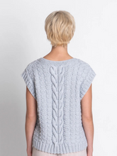 Load image into Gallery viewer, Orcutt Tee Knitting Kit | Blue Sky Fibers Organic Cotton Worsted