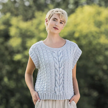 Load image into Gallery viewer, Orcutt Tee Knitting Kit | Blue Sky Fibers Organic Cotton Worsted