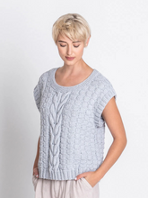 Load image into Gallery viewer, Orcutt Tee Knitting Kit | Blue Sky Fibers Organic Cotton Worsted