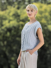 Load image into Gallery viewer, Orcutt Tee Knitting Kit | Blue Sky Fibers Organic Cotton Worsted