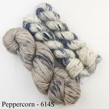 Load image into Gallery viewer, Windowpane Cowl (Long & Twisted Version) Knitting Kit | Hand Maiden Camelspin, Artyarns Beaded Mohair and Sequins & Knitting Pattern (#291)