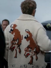 Load image into Gallery viewer, Ryan Gosling wearing Wolf cardigan, from the movie Project Hail Mary.