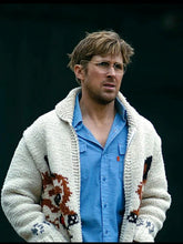 Load image into Gallery viewer, Ryan Gosling wearing Wolf cardigan, from the movie Project Hail Mary.
