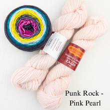 Load image into Gallery viewer, Slip Stitch Scarf Knitting Kit | Jade Sapphire 6-Ply Mongolian Cashmere, Freia Superwash Merino Silk Sport & Knitting Pattern (#089)