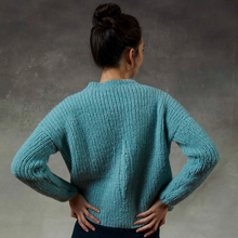 Load image into Gallery viewer, Ribbed Pullover Knitting Kit | Lang Yarns Malou Light & Knitting Pattern (990-195)