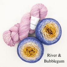 Load image into Gallery viewer, Slip Stitch Scarf Knitting Kit | Anzula For Better or Worsted, Freia Superwash Merino Silk Worsted & Knitting Pattern (#089)