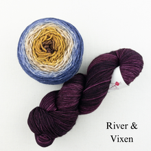 Load image into Gallery viewer, Brioche ShareCare Hat Knitting Kit | Freia Handpaints Superwash Merino Silk Worsted & Anzula For Better or Worsted