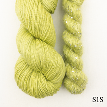 Load image into Gallery viewer, Artyarns 400 Yard Shawl Knitting Kit | Artyarns Merino Cloud, Beaded Mohair and Sequins & Knitting Pattern