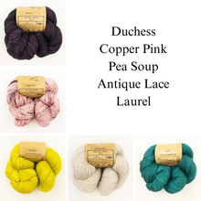 Load image into Gallery viewer, Stripes Pullover Knitting Kit | Madelinetosh Pashmina