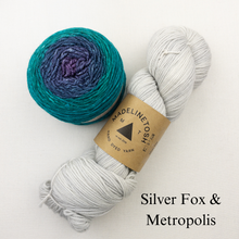 Load image into Gallery viewer, Linen Stitch Cowl Knitting Kit | Madelinetosh Pashmina, Freia Handpaints Superwash Merino Silk Sport & Knitting Pattern (#228)