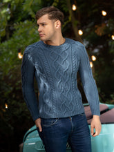 Load image into Gallery viewer, Skyler Sweater Knitting Kit | Ella Rae Cashmereno Aran & Knitting Pattern