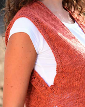 Load image into Gallery viewer, Sofia Vest Knitting Kit | Juniper Moon Farm Zooey & Knitting Pattern