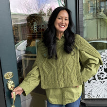 Load image into Gallery viewer, Cabled Poncho Knitting Kit | Lang Yarns Malou Light & Knitting Pattern (214-17)
