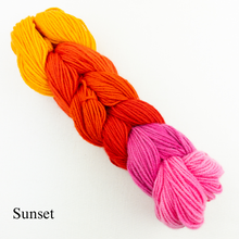 Load image into Gallery viewer, Ombré Cashmere Wrap Knitting Kit | Jade Sapphire Mini Ombré Collection & Knitting Pattern (#367)