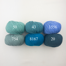 Load image into Gallery viewer, Easy Gathered Cardigan (Size Small) Knitting Kit | Aurora 8 & Knitting Pattern (#126)