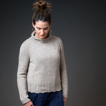 Load image into Gallery viewer, Tumbledown Cove Pullover Knitting Kit | The Fibre Company Acadia