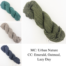 Load image into Gallery viewer, Hug Hug Kiss Kiss Shawl Knitting Kit | mYak Baby Yak Medium