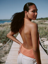Load image into Gallery viewer, Waterfall Halter Tank Knitting Kit | Lana Grossa Solo Lino & Knitting Pattern (19-16)