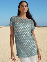 Load image into Gallery viewer, Summer Tunic Crochet Kit | Lana Grossa Solo Lino & Crochet Pattern (10-06)