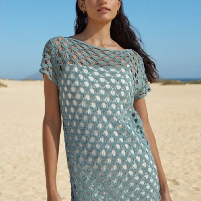 Summer Tunic Crochet Kit | Lana Grossa Solo Lino & Crochet Pattern (10-06)