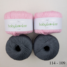 Load image into Gallery viewer, Bamboo Kerchief Knitting Kit | Sirdar Snuggly Baby Bamboo & Knitting Pattern (#346)