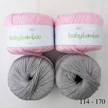 Load image into Gallery viewer, Bamboo Kerchief Knitting Kit | Sirdar Snuggly Baby Bamboo & Knitting Pattern (#346)