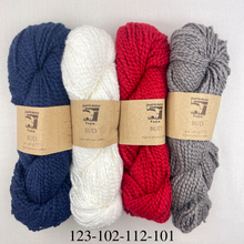 Load image into Gallery viewer, Crochet Chevron Baby Blanket Kit | Juniper Moon Bud Cotton & Crochet Pattern (#259B)