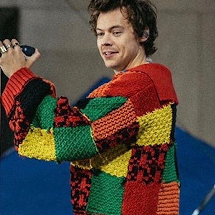 Colour Block Patchwork Cardigan Knitting Kit | Cascade 128 Superwash or Lamb's Pride Bulky & Knitting Pattern