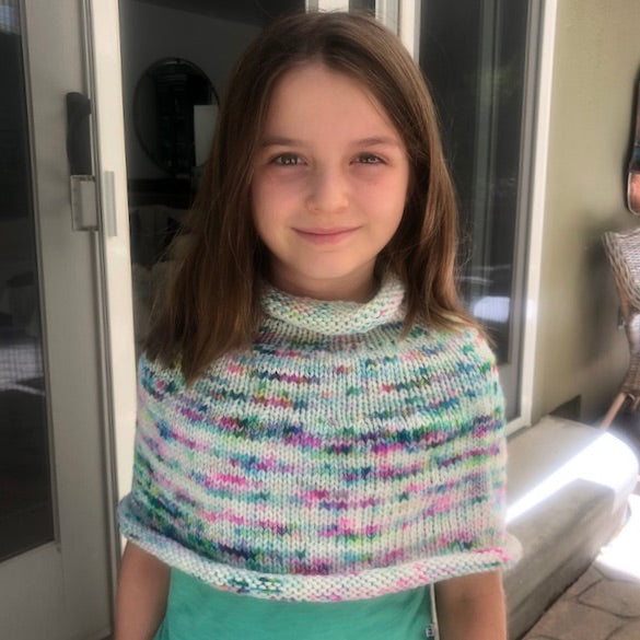 Children's Capelet Knitting Kit | Lorna's Laces Shepherd Bulky & Knitting Pattern (#001)