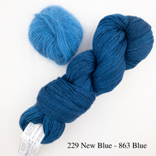 Load image into Gallery viewer, Angora Horizontal Ribbed Cowl (small version) Knitting Kit | Galler Belangor, Artyarns Merino Cloud, & Knitting Pattern (#316)