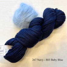 Load image into Gallery viewer, Angora Horizontal Ribbed Cowl (small version) Knitting Kit | Galler Belangor, Artyarns Merino Cloud, & Knitting Pattern (#316)