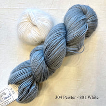 Load image into Gallery viewer, Angora Horizontal Ribbed Cowl (small version) Knitting Kit | Galler Belangor, Artyarns Merino Cloud, & Knitting Pattern (#316)