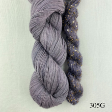 Load image into Gallery viewer, Beaded Mohair Woven Scarf Kit | Artyarns Merino Cloud, Beaded Mohair and Sequins &amp; Weaving Pattern (#398)
