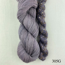 Load image into Gallery viewer, Artyarns 400 Yard Shawl Knitting Kit | Artyarns Merino Cloud, Beaded Mohair and Sequins & Knitting Pattern