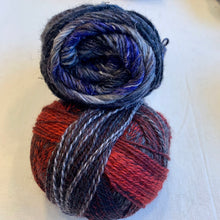 Load image into Gallery viewer, Linen Stitch Cowl (Noro & Zauberball version) Knitting Kit | Noro Silk Garden Sock Yarn, Zauberball Crazy & Knitting Pattern (#228)