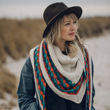 Load image into Gallery viewer, Hug Hug Kiss Kiss Shawl Knitting Kit | mYak Baby Yak Medium