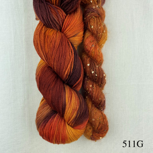 Load image into Gallery viewer, Artyarns 400 Yard Shawl Knitting Kit | Artyarns Merino Cloud, Beaded Mohair and Sequins & Knitting Pattern