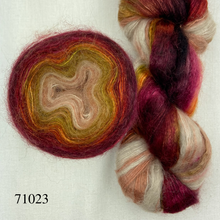 Load image into Gallery viewer, Artyarns Mohair Ombre Scarf Knitting Kit | Artyarns Mohair Ombre and Knitting Pattern (#383)
