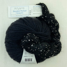 Load image into Gallery viewer, Charmaine's Cowl Knitting Kit | Lang Yarns Grace, Artyarns Beaded Mohair and Sequins & Knitting Pattern (#207B)